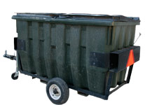 Photo of trash trailers.
