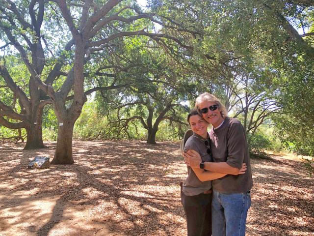 Image of Abbey Hart and her dad. Submitted in honor of the Friends of the UC Davis Arboretum and Public Garden 50th Anniversary.